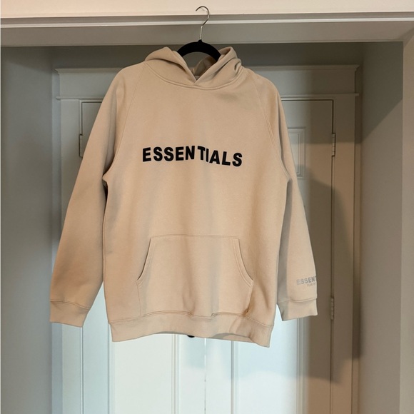 Fear of God Essentials Pullover Sweatshirt Hoodie BUTTERCREAM Large